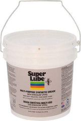 Synco Chemical - 5 Lb Pail Synthetic Lubricant w/PTFE General Purpose Grease - Translucent White, Food Grade, 450°F Max Temp, NLGIG 0, - Best Tool & Supply