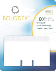 Rolodex - 100 Refills for Rotary - 2-1/4 x 4" - Best Tool & Supply