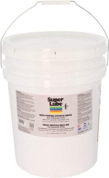 Synco Chemical - 30 Lb Pail Synthetic Lubricant w/PTFE General Purpose Grease - Translucent White, Food Grade, 450°F Max Temp, NLGIG 000, - Best Tool & Supply