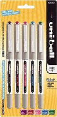 Uni-Ball - Roller Ball 0.7mm Stick Pen - Brilliant Blue, Evergreen, Pink, Purple & Red - Best Tool & Supply