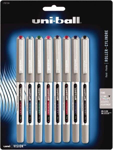 Uni-Ball - Roller Ball 0.7mm Stick Pen - Assorted Colors - Best Tool & Supply