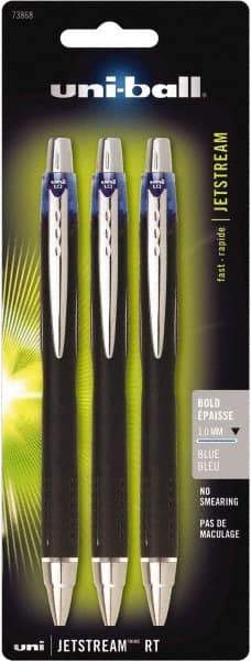 Uni-Ball - Roller Ball 1mm Retractable Pen - Blue - Best Tool & Supply