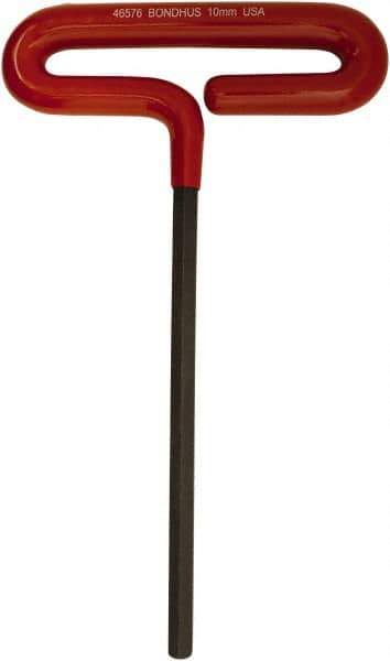 Bondhus - 8mm Hex, T-Handle Cushion Grip, Hex Key - 264mm OAL, Metric System of Measurement - Best Tool & Supply