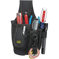 CLC - Cell Phone Holster with 4 Pockets - Ballistic Polyester, Black, 5" Wide x 6" High x 1-1/2" Deep - Best Tool & Supply