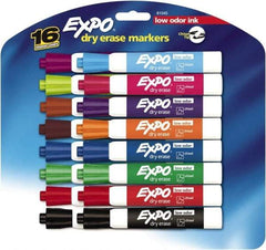 Expo - Assorted Colors, Low Odor Chisel Tip 16 Pack Dry Erase Markers - For Use with Dry Erase Marker Boards - Best Tool & Supply