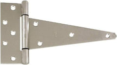 National Mfg. - 6-5/8" Long, Stainless Steel Coated Extra Heavy Duty - 10" Strap Length, 2-9/32" Wide Base - Best Tool & Supply
