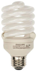 Philips - 23 Watt Fluorescent Residential/Office Medium Screw Lamp - 3,500°K Color Temp, 1,600 Lumens, 120 Volts, EL/mDT, 10,000 hr Avg Life - Best Tool & Supply