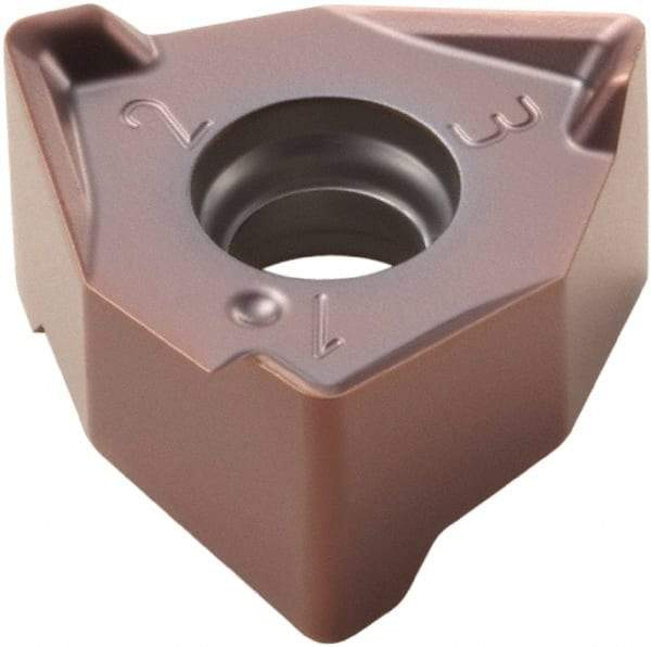 Seco - XNEX080616 M13 Grade MK2050 Carbide Milling Insert - TiSiN/TiAlN Finish, 1/4" Thick, 0.491" Inscribed Circle - Best Tool & Supply