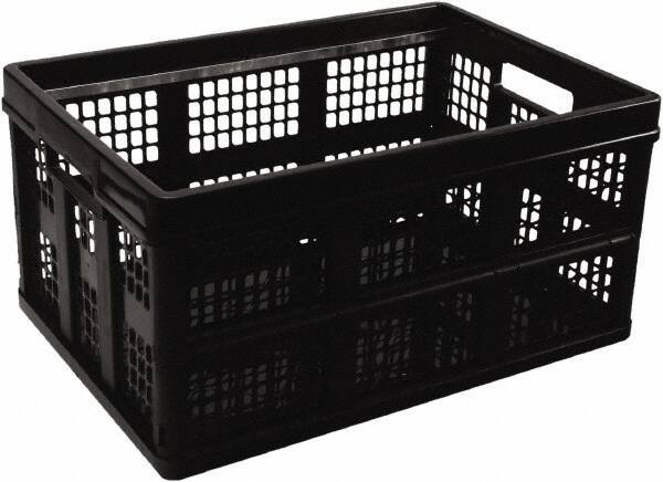 UNIVERSAL - 1 Compartment, 20-1/8" Wide x 10-3/4" High x 14-5/8" Deep, Portable Storage Box - Plastic, Black - Best Tool & Supply