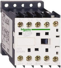 Schneider Electric - 4 Pole, 110 Coil VAC at 50/60 Hz, 16 Amp at 690 VAC and 20 Amp at 440 VAC, Nonreversible IEC Contactor - BS 5424, CSA, IEC 60947, NF C 63-110, RoHS Compliant, UL Listed, VDE 0660 - Best Tool & Supply