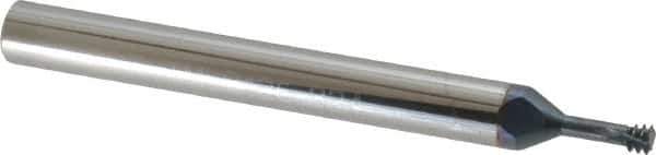 Scientific Cutting Tools - #8-32 UNC, 0.126" Cutting Diam, 3 Flute, Solid Carbide Helical Flute Thread Mill - Internal Thread, 0.3" LOC, 2-1/2" OAL, 1/4" Shank Diam - Best Tool & Supply