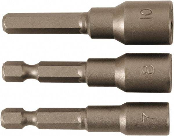 Wiha - 1/4" Drive, Nut Setter Screwdriver Bit - 55mm OAL - Best Tool & Supply