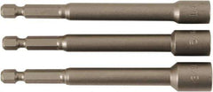 Wiha - 1/4" Drive, Nut Setter Screwdriver Bit - 4" OAL - Best Tool & Supply