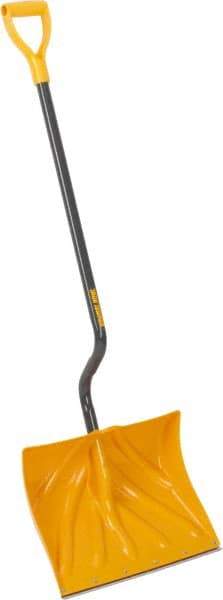 True Temper - 18 Inch Wide Blade x 13-3/4 Inch High Blade Snow Shovel - 36 Inch Long Metal Shaft Handle with Poly D-Grip - Best Tool & Supply