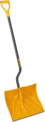 True Temper - 18 Inch Wide Blade x 13-3/4 Inch High Blade Snow Shovel - 36 Inch Long Metal Shaft Handle with Poly D-Grip - Best Tool & Supply