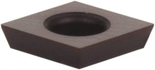 Kennametal - CDHB1.20.60.1 Grade KCU25 Carbide Turning Insert - AlTiN Finish, 80° Diamond, 5/32" Inscr Circle, 0.04 Thick, 0.002" Corner Radius - Best Tool & Supply