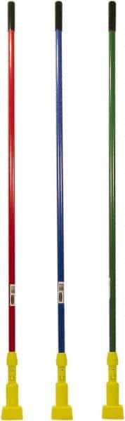 Rubbermaid - 60" Standard Fiberglass Clamp Jaw Mop Handle - 5" Mop Head Band, Plastic Connector, Use with Wet Mops - Best Tool & Supply