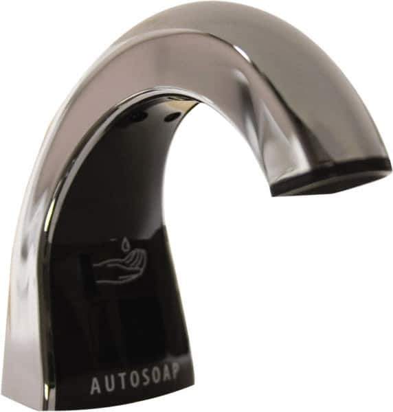 Rubbermaid - 800 to 1600 mL Liquid Soap Dispenser Hardware - Metal & Plastic, Counter Mounted, Chrome/Black - Best Tool & Supply