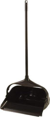 Rubbermaid - 11.3" Wide x 5" High Upright Dustpan - Plastic Body, 24-1/2" Handle, Black - Best Tool & Supply