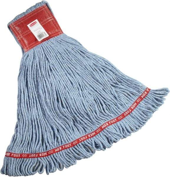 Rubbermaid - 5" Red Head Band, Large Blended Fiber Loop End Mop Head - 4 Ply, Clamp Jaw Connection - Best Tool & Supply