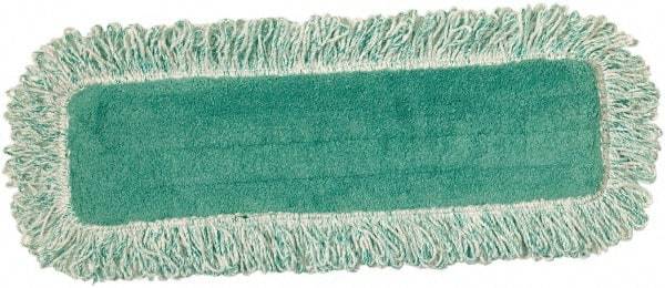 Rubbermaid - 508mm Long x 8" Wide Microfiber Dust Mop Head - Green, Fringed Head - Best Tool & Supply