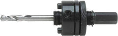 Irwin Blades - 1-1/4 to 6" Tool Diam Compatibility, Hex Shank, Steel Integral Pilot Drill, Hole Cutting Tool Arbor - 3/8" Min Chuck, Hex Shank Cross Section, Threaded Shank Attachment, For Hole Saws - Best Tool & Supply