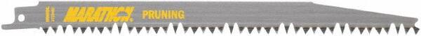 Irwin Blades - 9" Long, Bi-Metal Reciprocating Saw Blade - Straight Profile, 4 to 5 Fleam TPI, Toothed Edge, Tang Shank - Best Tool & Supply