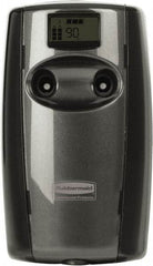 Rubbermaid - 0.63 Cu Ft Coverage, Black Metered Aerosol Dispenser - Best Tool & Supply