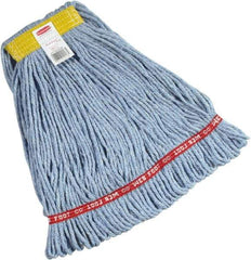 Rubbermaid - 1" Yellow Head Band, Small Blended Fiber Loop End Mop Head - Side Loading Connection - Best Tool & Supply