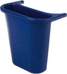 Rubbermaid - 14 Qt Blue Rectangle Recycling Container - 297mm High x 269.24mm Long x 185.42mm Wide - Best Tool & Supply