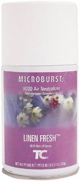 Rubbermaid - 5.3 oz Air Freshener Dispenser Aerosol Refill - Linen, Compatible with Microburst 9000 Dispensers - Best Tool & Supply