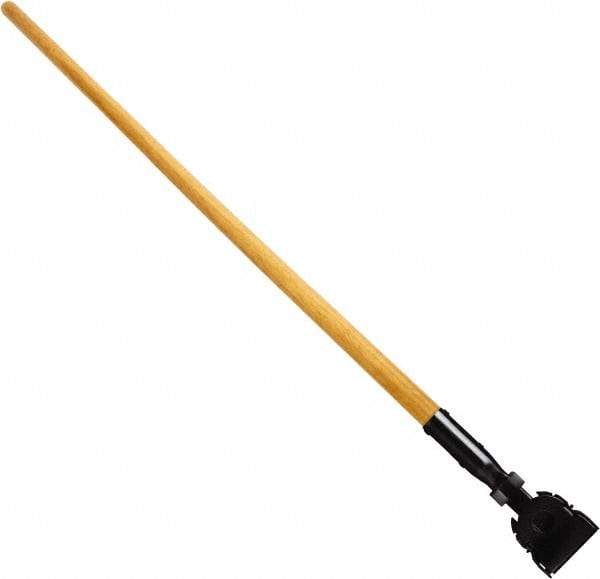 Rubbermaid - 60" Swivel Hardwood Snap-On Mop Handle - Plastic Connector, Use with Dust Mops - Best Tool & Supply