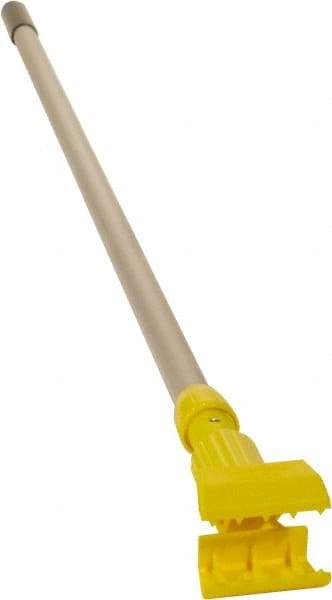 Rubbermaid - 54" Standard Aluminum Clamp Jaw Mop Handle - 5" Mop Head Band, Plastic Connector, Use with Wet Mops - Best Tool & Supply