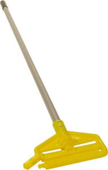 Rubbermaid - 60" Standard Aluminum Clamp Jaw Mop Handle - 1" Mop Head Band, Plastic Connector, Use with Wet Mops - Best Tool & Supply