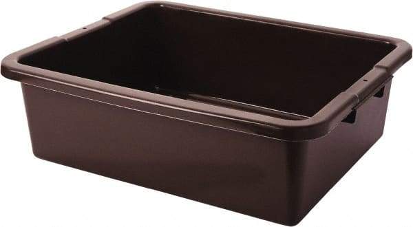 Rubbermaid - 7.1 Gal, Brown Polyethylene Tote Container - Nesting, 21-1/2" Long x 17.1" Wide x 7" High - Best Tool & Supply