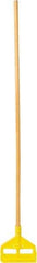 Rubbermaid - 54" Standard Hardwood Clamp Jaw Mop Handle - 1" Mop Head Band, Plastic Connector, Use with Wet Mops - Best Tool & Supply