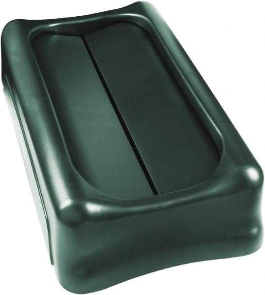 Rubbermaid - Rectangle Lid for Use with Rectangular Trash Cans - Green, For Slim Jim Trash Cans - Best Tool & Supply