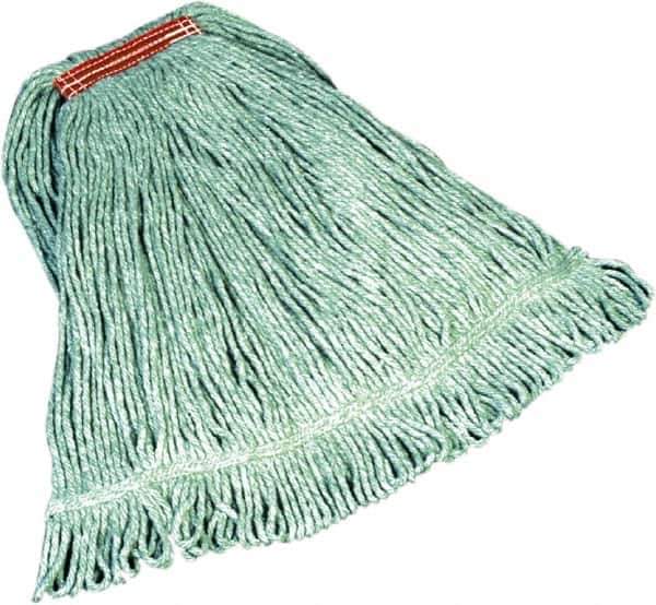 Rubbermaid - 5" Red Head Band, Large Blended Fiber Loop End Mop Head - 4 Ply, Side Loading Connection - Best Tool & Supply