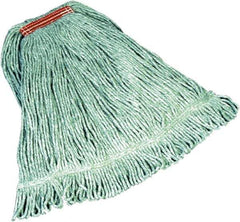 Rubbermaid - 5" Red Head Band, Large Blended Fiber Loop End Mop Head - 4 Ply, Side Loading Connection - Best Tool & Supply