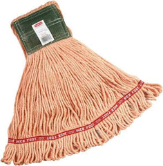 Rubbermaid - 5" Green Head Band, Medium Blended Fiber Loop End Mop Head - 4 Ply, Side Loading Connection - Best Tool & Supply