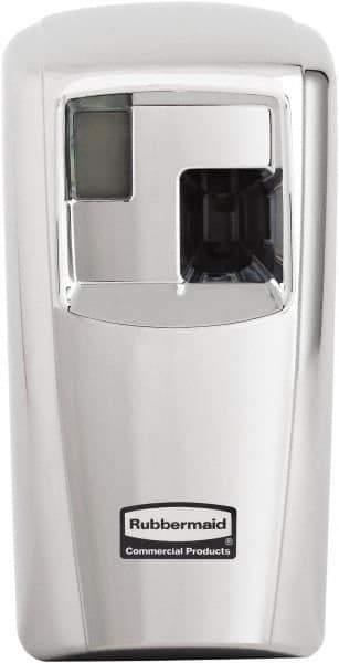 Rubbermaid - 0.012 Cu Ft Coverage, Chrome Metered Aerosol Dispenser - C Battery Required - Best Tool & Supply