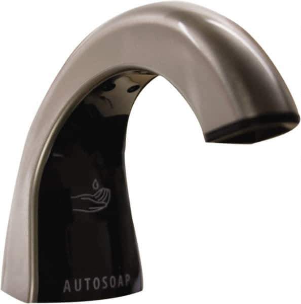 Rubbermaid - 800 to 1600 mL Liquid Soap Dispenser Hardware - Metal & Plastic, Counter Mounted, Chrome/Black - Best Tool & Supply