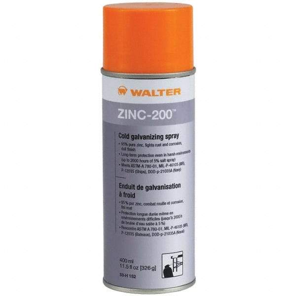 WALTER Surface Technologies - 11.5 oz Zinc Cold Galvanizing Compound - Comes in Aerosol - Best Tool & Supply