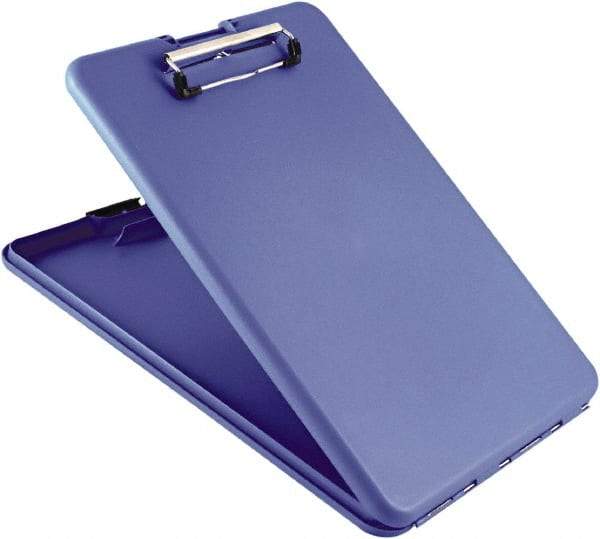 Saunders - 1-1/4" Long x 9-1/2" Wide, Clip Board - Blue - Best Tool & Supply