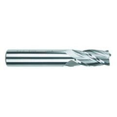 1 Dia. x 4 Overall Length 4-Flute .090 C/R Solid Carbide SE End Mill-Round Shank-Center Cut-TiAlN - Best Tool & Supply