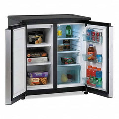 Avanti - Refrigerators Capacity: 5.5 Cu Ft Color: Black; Platinum - Best Tool & Supply