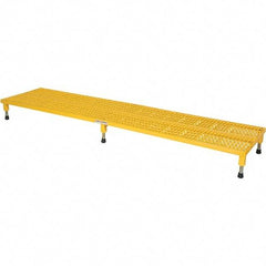 Vestil - 5" High x 24" Wide x 96" Deep, Yellow Step Stand - Steel, 500 Lb Capacity - Best Tool & Supply