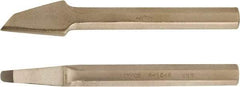 Ampco - 8" OAL x 3/8" Blade Width Nonsparking Groove Chisel - 3/8" Tip - Best Tool & Supply