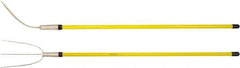 Ampco - Hay Fork with 54" Straight Fiberglass Handle - 7" Blade Width, 3 Tines, 11-1/2" Tine Length - Best Tool & Supply