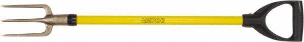 Ampco - Guncotton Fork with 29" Straight Fiberglass Handle - 4" Blade Width, 3 Tines, 5-1/4" Tine Length - Best Tool & Supply